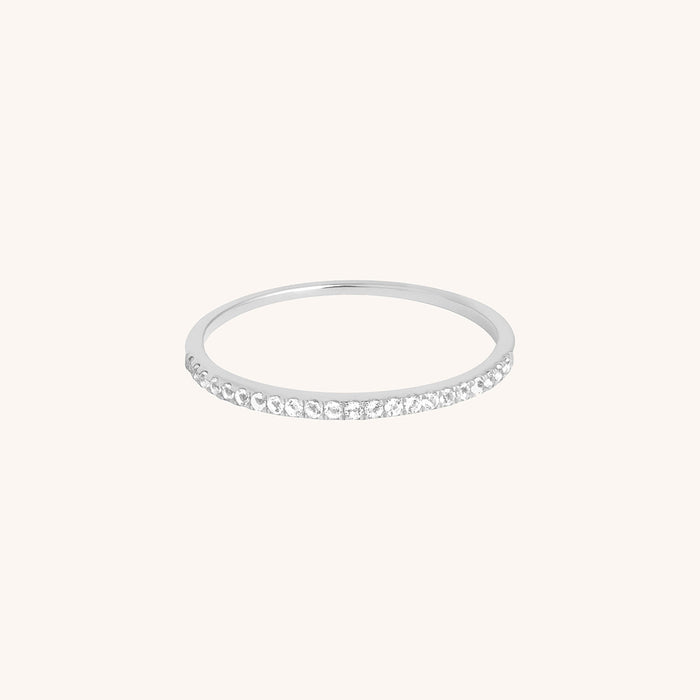 Diamond Eternity Ring in Solid White Gold