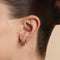 Topaz Marquise Fan Daith Hoop in Solid Gold