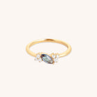 Alexandrite Cluster Milestone Ring in Solid Gold-Astrid &amp; Miyu