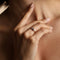 Alexandrite Cluster Milestone Ring in Solid Gold-Astrid &amp; Miyu