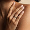 Cosmic Band Milestone Ring in Solid White Gold-Astrid &amp; Miyu