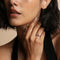 Cosmic Band Milestone Ring in Solid White Gold-Astrid &amp; Miyu