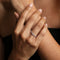 Diamond Eternity Milestone Ring in Solid White Gold-Astrid &amp; Miyu