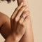 Illusion Diamond Milestone Ring in Solid White Gold-Astrid &amp; Miyu