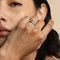 Illusion Diamond Milestone Ring in Solid White Gold-Astrid &amp; Miyu
