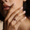 Astrid et Miyu Milestone Ring in Solid White Gold-Astrid &amp; Miyu