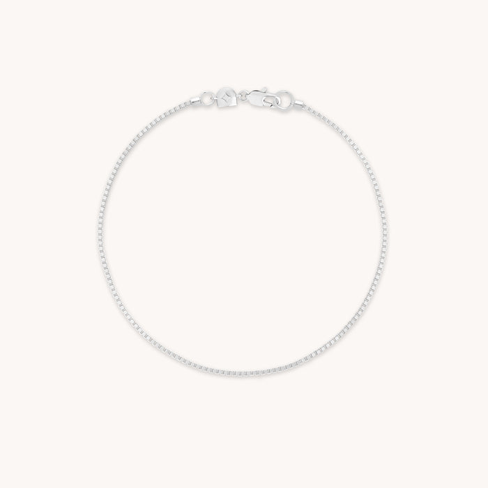 Essential Box Chain Bracelet in Silver