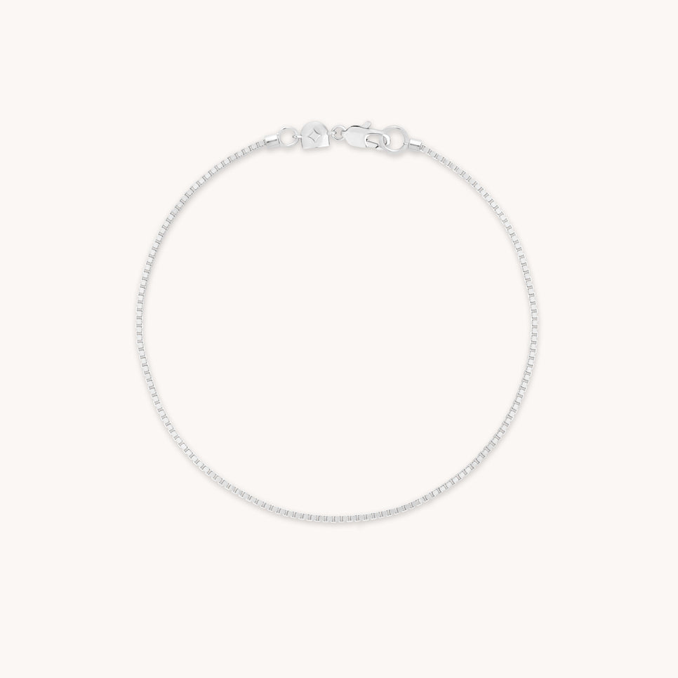 Essential Box Chain Bracelet in Silver