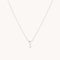 White Topaz Heart Pendant Necklace in Solid White Gold