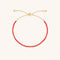 Carnelian July Beaded Bracelet in Solid Gold-Astrid &amp; Miyu