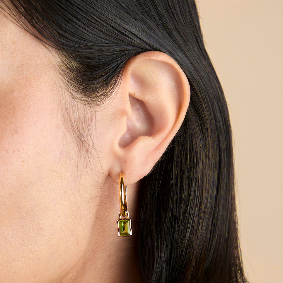Olivine August Clip Charm in Gold