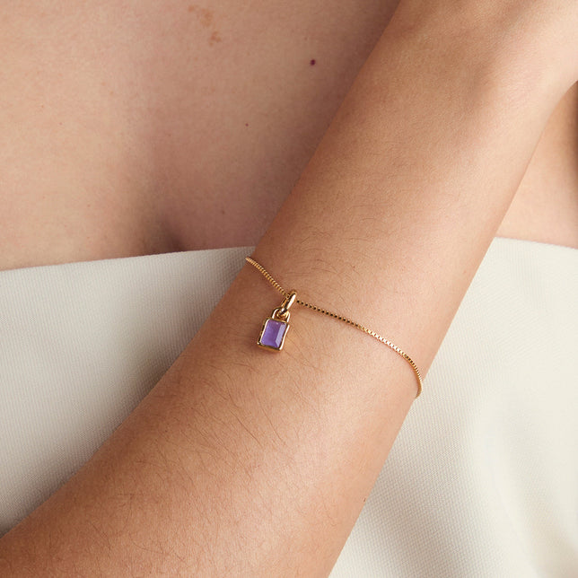 Kawa Stone December Clip Charm in Gold-Astrid &amp; Miyu