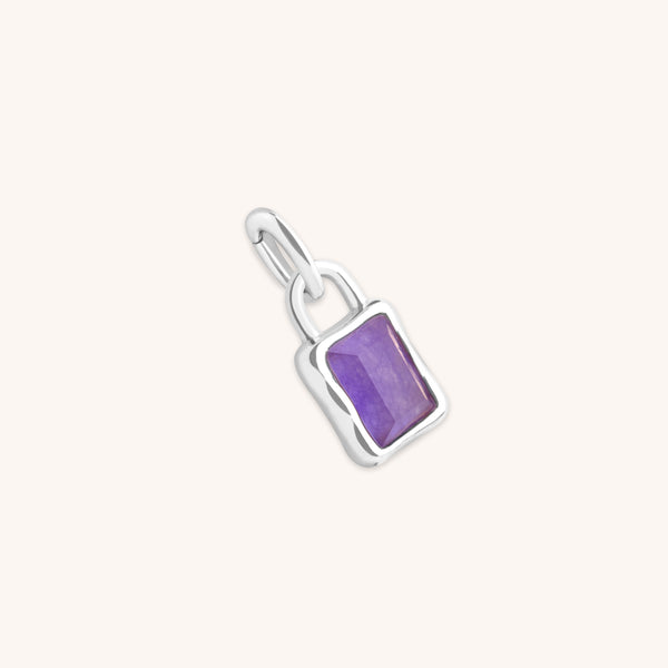 Kawa Stone December Clip Charm in Silver