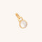 Moonstone June Clip Charm in Gold