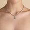 Green Agate May Clip Charm in Silver