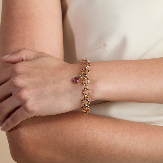Tourmaline October Clip Charm in Gold-Astrid &amp; Miyu