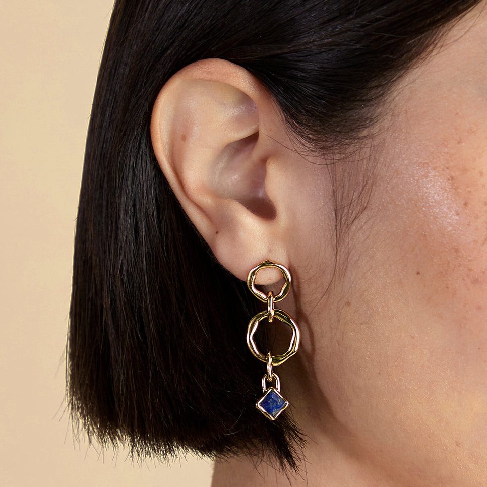 Lapis September Clip Charm in Gold-Astrid &amp; Miyu