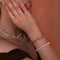 Molten Link Chain Bracelet in Gold