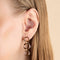 Molten Link Drop Studs in Gold