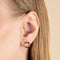 Molten Link Drop Studs in Gold