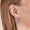 Molten Link Drop Studs in Silver