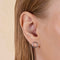 Molten Link Drop Studs in Silver