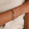 Wave Bangle in Silver