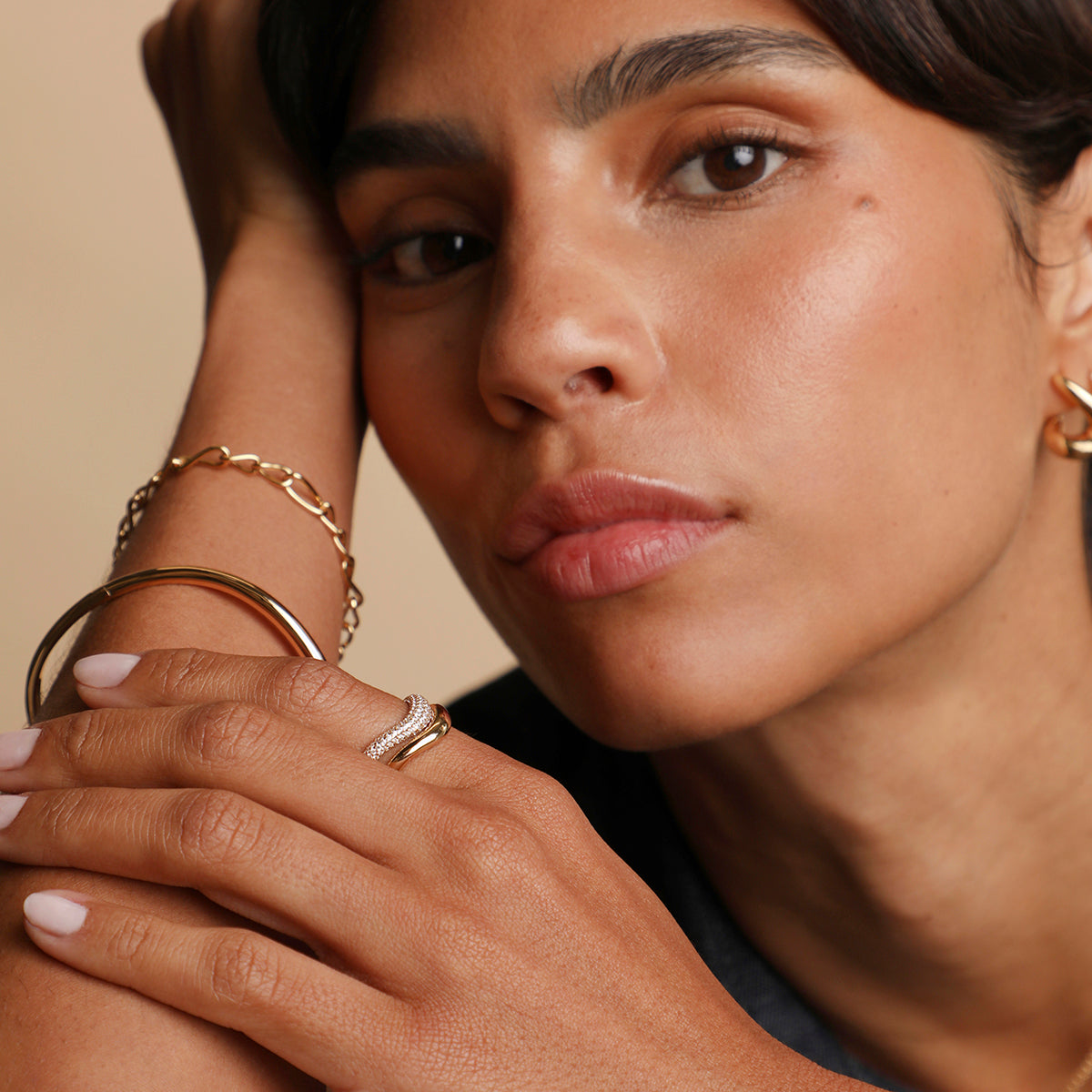 Wave Ring in Gold