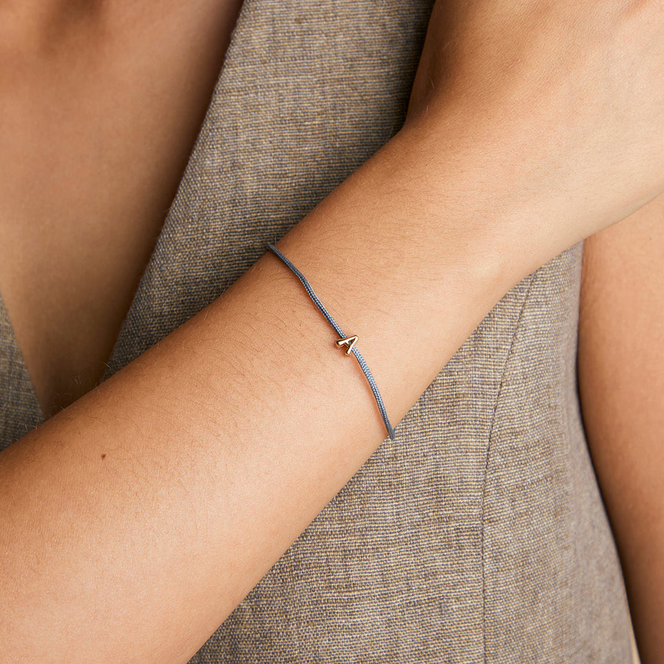 A Initial Click Charm in Solid Gold-Astrid &amp; Miyu