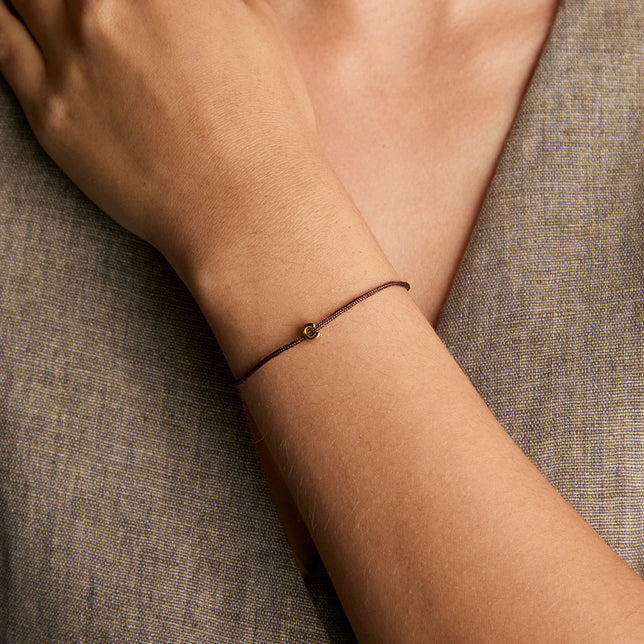 C Initial Click Charm in Solid Gold