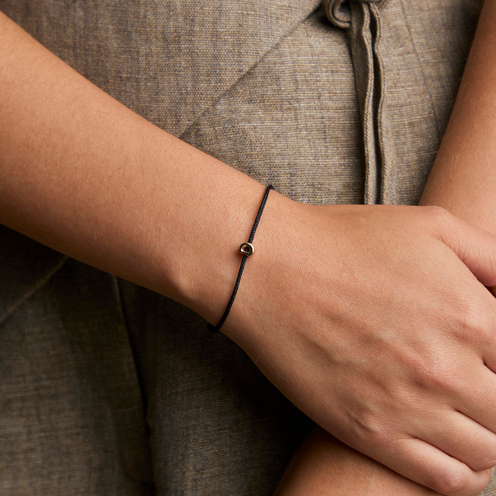 D Initial Click Charm in Solid Gold-Astrid &amp; Miyu