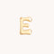 E Initial Click Charm in Solid Gold