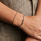 F Initial Click Charm in Solid Gold