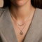 I Initial Click Charm in Solid Gold