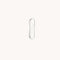 I Initial Click Charm in Solid White Gold