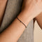 I Initial Click Charm in Solid White Gold