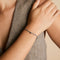 L Initial Click Charm in Solid White Gold