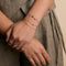 N Initial Click Charm in Solid Gold