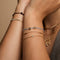 N Initial Click Charm in Solid Gold