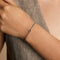 Q Initial Click Charm in Solid Gold