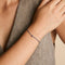 S Initial Click Charm in Solid White Gold