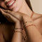 T Initial Click Charm in Solid Gold