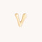 V Initial Click Charm in Solid Gold-Astrid &amp; Miyu
