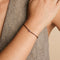 V Initial Click Charm in Solid White Gold
