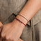 V Initial Click Charm in Solid White Gold