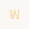 W Initial Click Charm in Solid Gold-Astrid &amp; Miyu