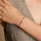 W Initial Click Charm in Solid White Gold