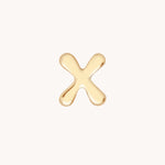 X Initial Click Charm in Solid Gold-Astrid &amp; Miyu