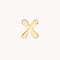 X Initial Click Charm in Solid Gold-Astrid &amp; Miyu