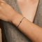 Z Initial Click Charm in Solid Gold